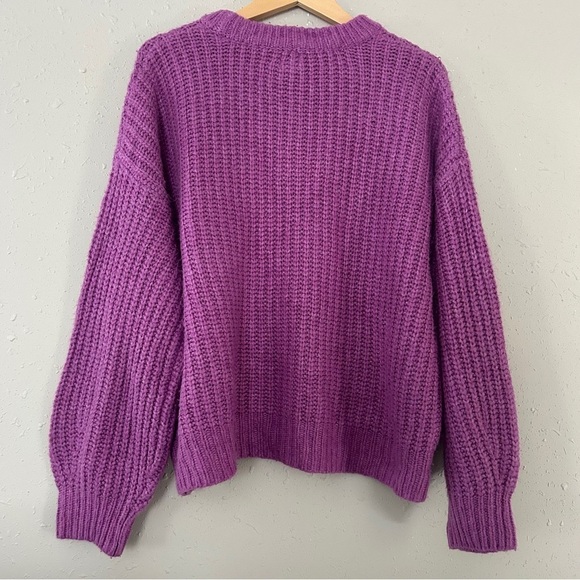 A New Day Purple Knit Crewneck Sweater Comfy Casual Winter XXL - Picture 4 of 4